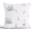 MKLozkoviny.sk Vianočná bavlnená obliečka na vankúšik Renforcé 40 × 40 cm - Zimný les- - MKLozkoviny.sk Vianočná bavlnená obliečka na vankúšik Renforcé 40 × 40 cm - Zimný les- -