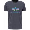 Alpha Industries tričko pánske Basic T Rainbow Reflective GreyBlack Farba: šedá, Veľkosť: M Alpha Industries tričko pánske Basic T Rainbow Reflective GreyBlack Farba: šedá, Veľkosť: M