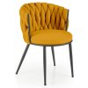 Halmar K516 jedálenská stolička, látka tkanina, horčicová Halmar K516 jedálenská stolička, látka tkanina, horčicová