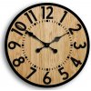 ModernClock Drevené nástenné hodiny Berlin 49 cm čierne/hnedé ModernClock Drevené nástenné hodiny Berlin 49 cm čierne/hnedé