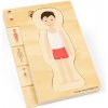 Bigjigs Toys Drevené puzzle Anatómia chlapec Bigjigs Toys Drevené puzzle Anatómia chlapec