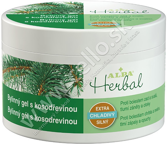 Alpa Herbal bylinný gél s kosodrevinou 250 ml