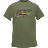 Rybářské tričko Flotsam Štika II - Olive