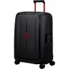 Samsonite ESSENS 69 cm Kufor Spinner Čierna Charcoal/Red 88L Samsonite ESSENS 69 cm Kufor Spinner Čierna Charcoal/Red 88L