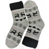 Vianočné spandex termo ponožky WinterJoy s motívom sobov Vianočné spandex termo ponožky WinterJoy s motívom sobov