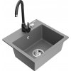 MEXEN/S MEXEN/S - Milo granitový drez vrátane batérie Telma, šedá 6505-71-670200-70 MEXEN/S MEXEN/S - Milo granitový drez vrátane batérie Telma, šedá 6505-71-670200-70