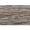 Alfistone kamenný obklad, kvarcit MULTICOLOR, tloušťka 1-2cm, rozměr: 15 x 60 cm, BL010 Alfistone kamenný obklad, kvarcit MULTICOLOR, tloušťka 1-2cm, rozměr: 15 x 60 cm, BL010