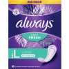 Always Daily Fresh Long slipové vložky bez parfumácie 52 ks
