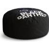 Sablio Okrúhly taburet Circle BLACK PANTHER z profilu Černý: 38x48 cm Sablio Okrúhly taburet Circle BLACK PANTHER z profilu Černý: 38x48 cm