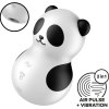Satisfyer - pocket panda stimulator & vibrator black and white Satisfyer - pocket panda stimulator & vibrator black and white