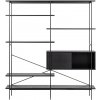 ACTONA Regál Angus I černý ACTONA Regál Angus I černý
