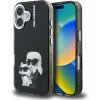 Karl Lagerfeld IML Aquarelle Karl and Choupette zadný kryt pre iPhone 16 Black