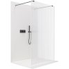 CERANO - Sprchová zástena Walk-in Onyx Duo Ľ/P - 8 mm - hranatá vzpera - čierna matná, ryhované sklo - 150x200 cm CERANO - Sprchová zástena Walk-in Onyx Duo Ľ/P - 8 mm - hranatá vzpera - čierna matná, ryhované sklo - 150x200 cm