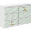 Detská komoda so 6 zásuvkami, GIRAFFE Detská komoda so 6 zásuvkami, GIRAFFE