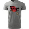 Ping Pongová legenda - Klasické pánske tričko vyššej gramáže - XS ( Tmavosivý melír ) Ping Pongová legenda - Klasické pánske tričko vyššej gramáže - XS ( Tmavosivý melír )