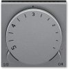 Termostat univerzálny s otočným nastavením teploty, oceľová / kouř.černá, ABB Levit 3292H-A10101 69 Termostat univerzálny s otočným nastavením teploty, oceľová / kouř.černá, ABB Levit 3292H-A10101 69
