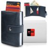 Automatická peňaženka na karty s RFID ochranou, výsuvná, Pako Jeans, MODRÁ Automatická peňaženka na karty s RFID ochranou, výsuvná, Pako Jeans, MODRÁ