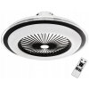 Stropné svietidlo s ventilátorom LED čierne biele okrúhle 60 s diaľkovým ovládaním Milagro Stropné svietidlo s ventilátorom LED čierne biele okrúhle 60 s diaľkovým ovládaním Milagro