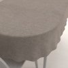 Biante Veľký dekoračný oválny obrus BKM-302 Sivohnedé cik-cak pásiky 160x220 cm Biante Veľký dekoračný oválny obrus BKM-302 Sivohnedé cik-cak pásiky 160x220 cm