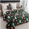 Textilomanie Prehoz na posteľ SANTA WINK, tmavozelený 220 x 240 cm