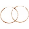 Beneto Luxusné bronzové náušnice kruhy zo striebra AGUC1240 / N-ROSE 4,5 cm Beneto Luxusné bronzové náušnice kruhy zo striebra AGUC1240 / N-ROSE 4,5 cm