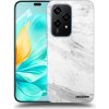 Picasee silikónový čierny obal pre Honor 200 Lite - White marble