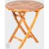 FaKOPA s. r. o. VASCO - skladací stôl z teaku gulatý Ø 75 cm, teak FaKOPA s. r. o. VASCO - skladací stôl z teaku gulatý Ø 75 cm, teak