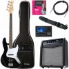 Rocktile Fatboy II BK E-Bass Black Starter Bundle Rocktile Fatboy II BK E-Bass Black Starter Bundle