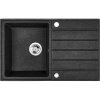 Laveo Margarita, 1-komorový granitový drez 790x490x230 mm, čierna, LAV-SBM_711T Laveo Margarita, 1-komorový granitový drez 790x490x230 mm, čierna, LAV-SBM_711T