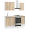 Casarredo MATTINA kuchynská linka 120, dub sonoma-biela Casarredo MATTINA kuchynská linka 120, dub sonoma-biela