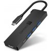 Connect IT USB-C hub 5v1 (USB-C, 3x USB-A, HDMI), externý - antracitová Connect IT USB-C hub 5v1 (USB-C, 3x USB-A, HDMI), externý - antracitová
