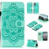 Peňaženkové kožené puzdro MANDALA na Xiaomi Redmi Note 10 5G - Zelená Peňaženkové kožené puzdro MANDALA na Xiaomi Redmi Note 10 5G - Zelená
