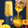 Prenosný smoothie blender USB 400 ml modrý (Prenosný mixér na smoothie a koktaily s USB nabíjaním a 6 čepeľami) Prenosný smoothie blender USB 400 ml modrý (Prenosný mixér na smoothie a koktaily s USB nabíjaním a 6 čepeľami)