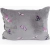 MKLozkoviny.sk Obliečka na vankúš mikroplyš Exclusive 40 × 60 cm - Motýliky sivé- - MKLozkoviny.sk Obliečka na vankúš mikroplyš Exclusive 40 × 60 cm - Motýliky sivé- -
