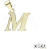 MOZA gold Písmeno M MG3128 MOZA gold Písmeno M MG3128