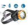 Čelovka na hlavu vodeodolná s vysokosvietivými LED + kamera Full HD Čelovka na hlavu vodeodolná s vysokosvietivými LED + kamera Full HD