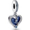 Pandora Romantický strieborný prívesok Srdce s hviezdou 792356C01 Pandora Romantický strieborný prívesok Srdce s hviezdou 792356C01