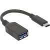 Manhattan USB kábel USB 3.2 Gen1 USB-C ® zástrčka, USB-A zásuvka 0.15 m čierna obojstranne zapojiteľná zástrčka 355285; 355285 Manhattan USB kábel USB 3.2 Gen1 USB-C ® zástrčka, USB-A zásuvka 0.15 m čierna obojstranne zapojiteľná zástrčka 355285; 355285