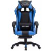 Herné kreslo VidaXL 287986 umelá koža čierno-modré Herné kreslo VidaXL 287986 umelá koža čierno-modré