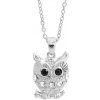 Náhrdelník číry sova s kryštálmi Swarovski Elements Kryštál Náhrdelník číry sova s kryštálmi Swarovski Elements Kryštál