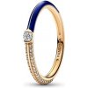Dvojitý prsteň PANDORA Me Pozlátený Pavé a modrá 60 162528C01-60 Dvojitý prsteň PANDORA Me Pozlátený Pavé a modrá 60 162528C01-60