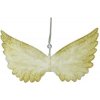Závesné textilné anjelské krídla 23cm - zlaté Závesné textilné anjelské krídla 23cm - zlaté