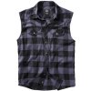 Brandit checkshirt sleeveless čierno-šedá