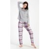 Dámské pyžamo dlouhé Brigitte - šedá - 1XL Dámské pyžamo dlouhé Brigitte - šedá - 1XL