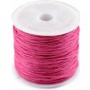 Šnúra bavlnená Ø0,8 mm voskovaná - ružová malinová Šnúra bavlnená Ø0,8 mm voskovaná - ružová malinová