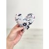 VFstyle levanduľový vankúšik srdiečko 14x13 cm Butterfly