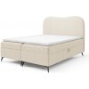 Manželská boxspring posteľ s úložným priestorom Ambra 200x200 - smotanová Manželská boxspring posteľ s úložným priestorom Ambra 200x200 - smotanová