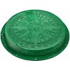 Poklop plastový 600 zelený zaťaženie 5 t Poklop plastový 600 zelený zaťaženie 5 t