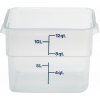 Cambro Transparentná polypropylénová nádoba na potraviny CamSquare, Cambro, 11,4 l, 11,4 L, Priehľadná, 256x310x(H)210mm Cambro Transparentná polypropylénová nádoba na potraviny CamSquare, Cambro, 11,4 l, 11,4 L, Priehľadná, 256x310x(H)210mm