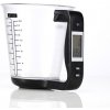 Digitálna kuchynská váha s odmerkou do 1kg čierna Digitálna kuchynská váha s odmerkou do 1kg čierna